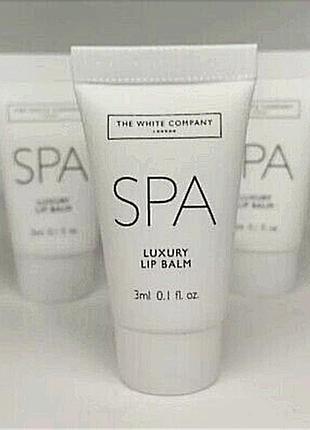 Люксовий бальзам для губ the white company spa luxury lip balm