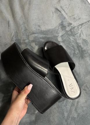 Шлепанцы zara