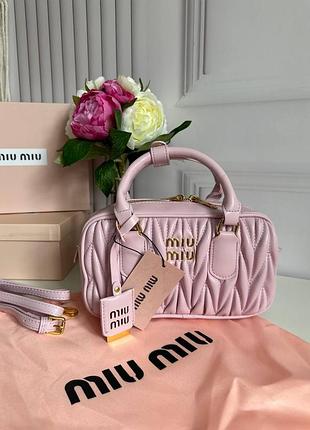 Сумка кожаная в стиле miu miu arcadie bag