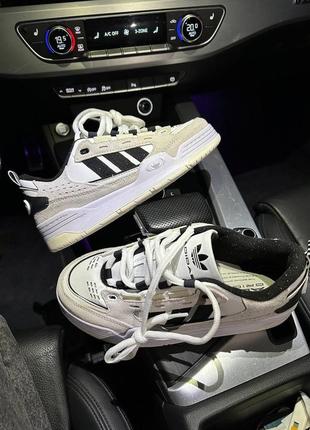 Крутезные кеды adidas 2000 white/black2 фото