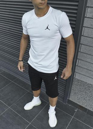 Літній спортивний комплект футболка + шорти nike jordan
