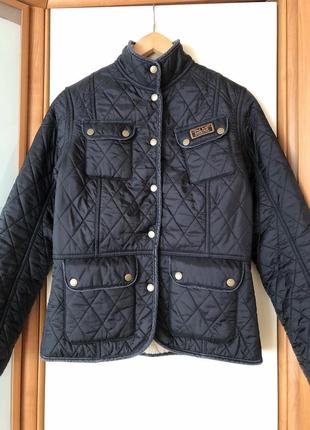 Утепленная стеганная куртка barbour8 фото