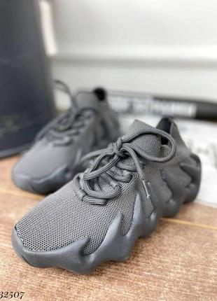 ▪️трендовые «adidas yeezy 450 cloud grey»женские новые кроссовки «адидас изи»серые графитовые текстиль текстильные легкие удобные весна лето осень3 фото