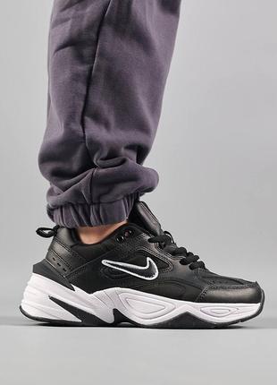 Женские кроссовки nike m2k tekno 
black white