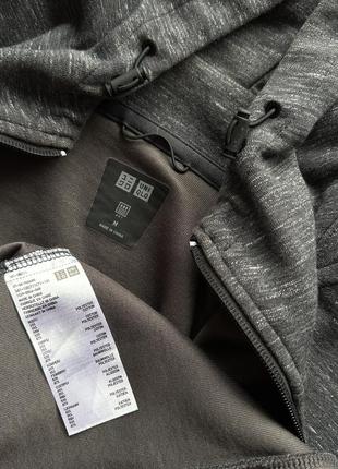 Очень крутая, оригинальная кофта с капюшоном от uniqlo dark gray9 фото