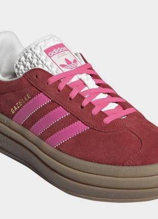 Кросівки adidas  originals gazelle bold pink рожеві1 фото