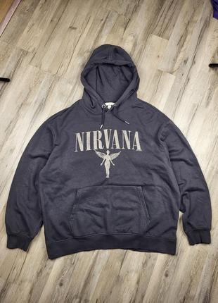 Кофта худи толстовка nirvana h&amp;m