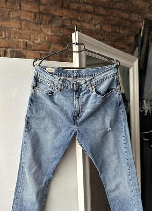 Очень крутые, оригинальные джинсы levis 512 premium blue4 фото