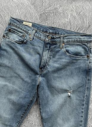 Очень крутые, оригинальные джинсы levis 512 premium blue6 фото