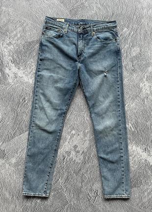 Очень крутые, оригинальные джинсы levis 512 premium blue5 фото