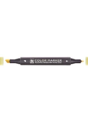 Скетч маркер sta 3202 двосторонній 0,7 мм, 1-7мм_желтый барій (sta3202-49)1 фото