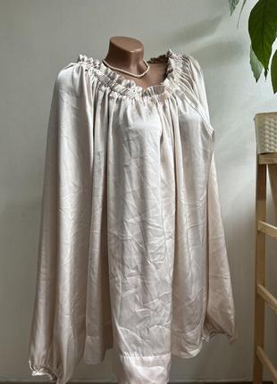 Блуза из шелка элитная роскошная от h&amp;m l-xl1 фото