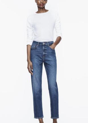 Джинси zara mom-fit-jeans