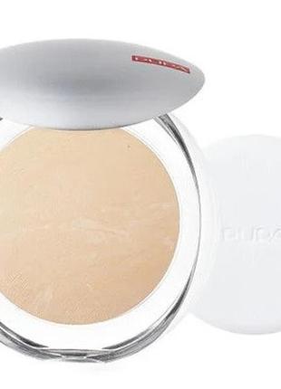 Компактна запечена пудра для обличчя pupa luminys silky baked face powder 04 champagne, 9 г1 фото