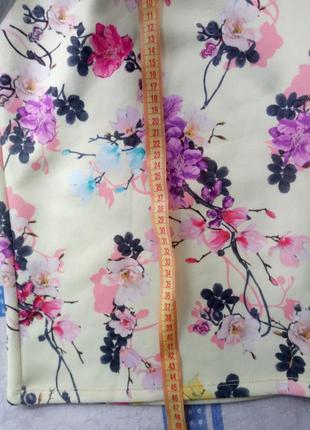 River island юбка с цветочным принтом для девочки (7-8роков)7 фото
