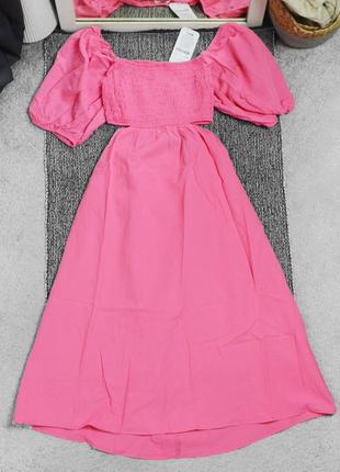 Новое розовое платье миди shein3 фото