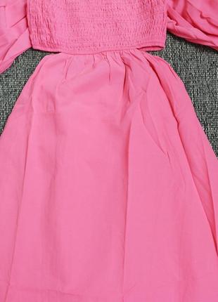 Новое розовое платье миди shein6 фото