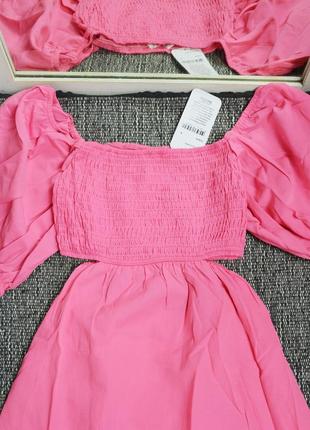 Новое розовое платье миди shein7 фото