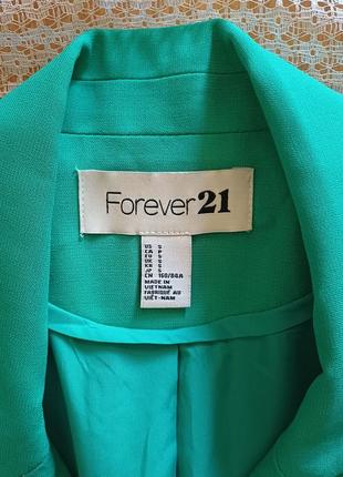 Яркий мятный легкий пиджак forever 214 фото