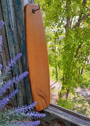 Винтаж! 🌼 вешалка деревянная с латунным крючком советская для ключей щётки лопатки подвесная ссср лаковое покрытие крепление