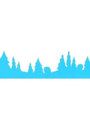 Трафарет многоразовый фабрика декору 8*27см fdtr 072 лесная чаща