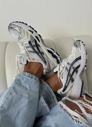 Мужские кроссовки asics gel-kayano 14 white/black5 фото