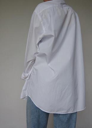 Класична біла оверсайз сорочка великого розміру, 54р максимум3 фото