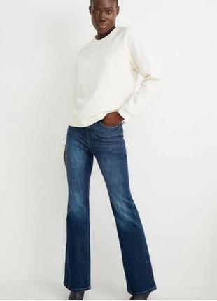 Жіночі штани джинси кльош bootcut,46-48 розмір