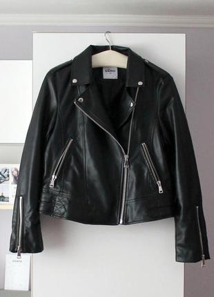 Черная курточка косуха из кожзама от gemo1 фото