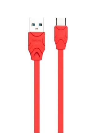 Кабель usb celebrat cb-02t type-c