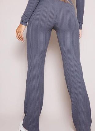 Брюки брюки в рубчик серо-синие размер 42 plt3 фото
