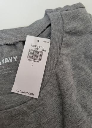 Футболка мужская серая old navy, размер l4 фото