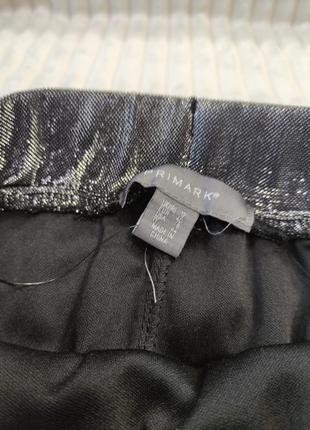 Плиссированная серебристая юбка миди primark p l9 фото