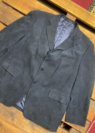 Чоловічий піджак marks&spencer (маркс і спенсер л-хлрр ідеал оригінал синій)1 фото