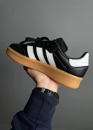 Кроссовки adidas samba xlg black/white gum platform⚡️5 фото