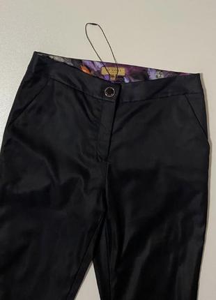 Женские брюки укороченные штаны xs s цветочный тед бейкер цветы ted baker4 фото