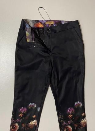 Женские брюки укороченные штаны xs s цветочный тед бейкер цветы ted baker3 фото
