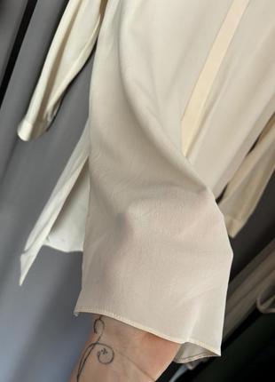 Шелковая молочная блуза от cos👌5 фото