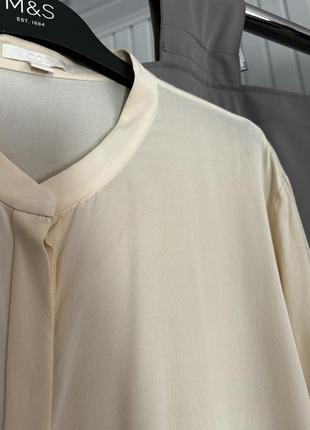 Шелковая молочная блуза от cos👌4 фото