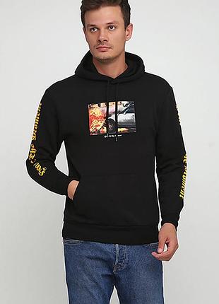 Оригинальный худи с принтом от бренда h&m 055510450082 разм. м, l