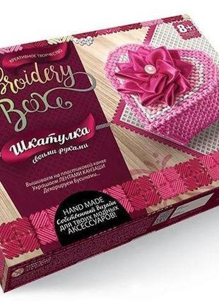 Набор для творчества dankotoys dt emb-01-08 шкатулка-вышивка гладью embroidery box1 фото