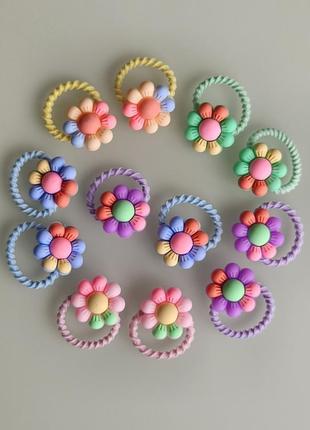 Детские резинки, резинки для волос, резинки, резинки, резинки цветы, детские заколки, обручи, заколки, заколки, крабики