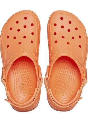 Кроксы на платформе оранжевые помаранчеві crocs hiker xscape persimmon  w6 w7 w8 w9 w105 фото