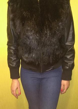 Куртка кожаная,шуба,шубка-куртка женская