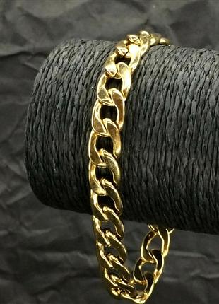 Браслет массивная цепь нержавеющая сталь