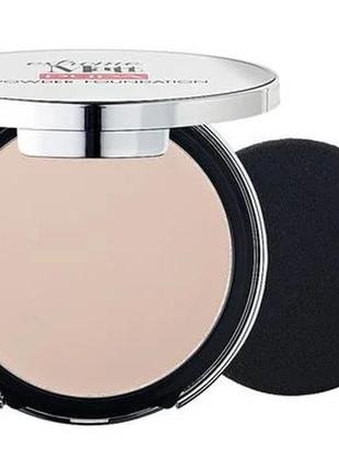 Компактна пудра-основа для обличчя pupa extreme matt powder foundation spf 20, 10 porcelain, 11 г