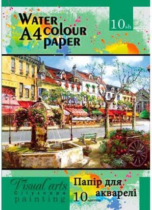 Папір для акварелі а4 200г/м2, 10л. офорт па4210