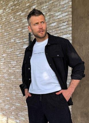 Костюм чоловічий сорочка штани, вельвет кубики 46-56 рр. мужской вельветовый костюм дн