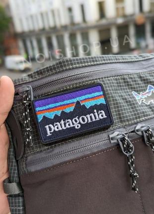 Patagonia bag з патчем, сумка барсетка патагонія через плече купити підліткова grey2 фото