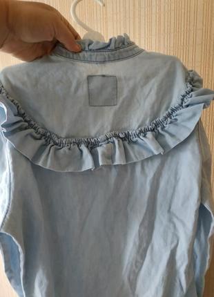 Джинсова рубашка сорочка блуза2 фото
